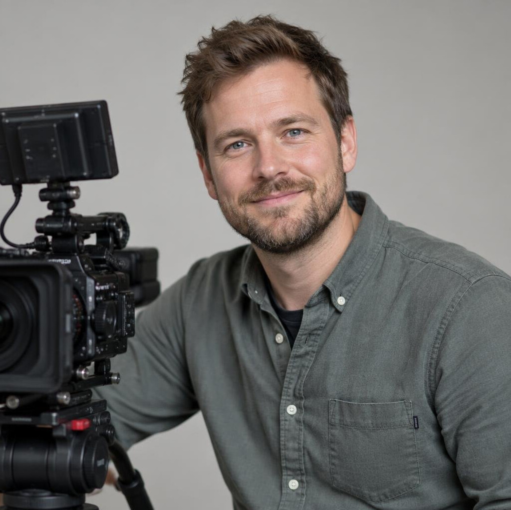 Portrait of a bearded man in a casual shirt